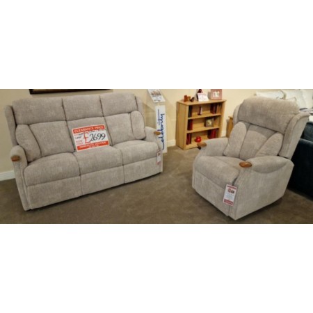 Celebrity - Canterbury 3 seater sofa and Rise and Recliner Chair